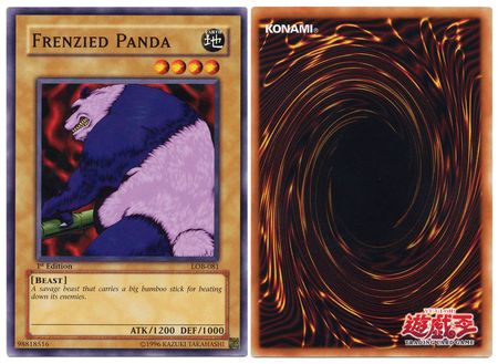 Frenzied Panda LOB 081 Common 1st Edition Asian English Version Frenzied Panda LOB 081 Common 1st Edition Asian English Version