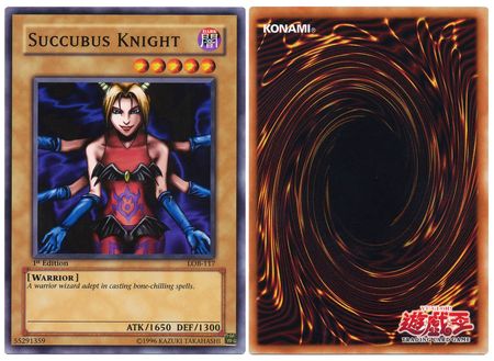 Succubus Knight LOB 117 Common 1st Edition Asian English Version Legend of Blue Eyes White Dragon 1st Edition Singles Succubus Knight LOB 117 Common 1st Edition Asian English Version Legend of Blue Eyes White Dragon 1st Edition Singles