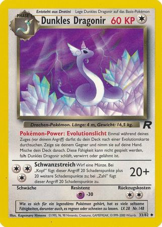 Dunkles Dragonir Dark Dragonair 33 82 Uncommon Unlimited Team Rocket German Other Non English Pokemon Singles Dunkles Dragonir Dark Dragonair 33 82 Uncommon Unlimited Team Rocket German Other Non English Pokemon Singles