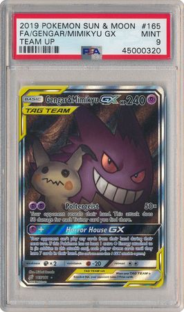 Gengar Mimikyu GX 165 181 PSA Mint 9 Full Art Ultra Rare S M Team Up 0320 Sun Moon Team Up Singles Gengar Mimikyu GX 165 181 PSA Mint 9 Full Art Ultra Rare S M Team Up 0320 Sun Moon Team Up Singles
