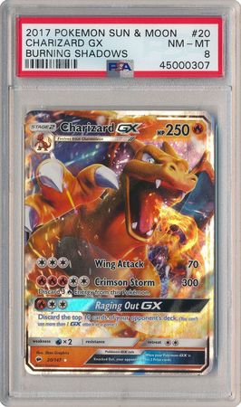 Charizard GX 20 147 PSA NM MT 8 Ultra Rare S M Burning Shadows 0307 Sun Moon Burning Shadows Singles Charizard GX 20 147 PSA NM MT 8 Ultra Rare S M Burning Shadows 0307 Sun Moon Burning Shadows Singles