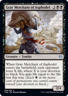 Gray Merchant of Asphodel 099 254 Theros Beyond Death Singles Gray Merchant of Asphodel 099 254 Theros Beyond Death Singles