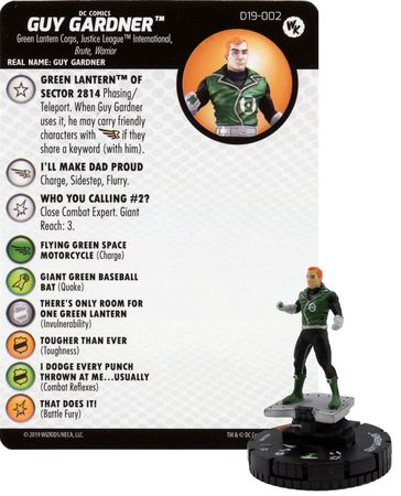 Guy Gardner D19 002 Wizkids Promo Marvel Heroclix Heroclix WizKids Promos Guy Gardner D19 002 Wizkids Promo Marvel Heroclix Heroclix WizKids Promos