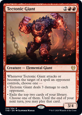 Tectonic Giant 158 254 Theros Beyond Death Singles Tectonic Giant 158 254 Theros Beyond Death Singles