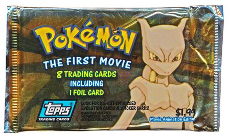 The First Movie Topps Trading Cards Booster Pack Pokemon Promo Packs The First Movie Topps Trading Cards Booster Pack Pokemon Promo Packs