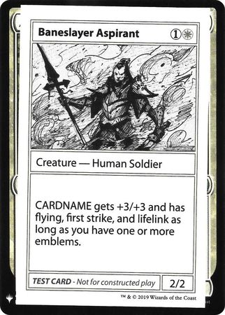 Baneslayer Aspirant Planeswalker Symbol Baneslayer Aspirant Planeswalker Symbol