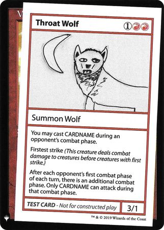 Throat Wolf Planeswalker Symbol Mystery Booster Test Card with Planeswalker Symbol Singles Throat Wolf Planeswalker Symbol Mystery Booster Test Card with Planeswalker Symbol Singles