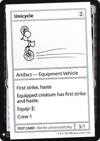 Unicycle Planeswalker Symbol Unicycle Planeswalker Symbol