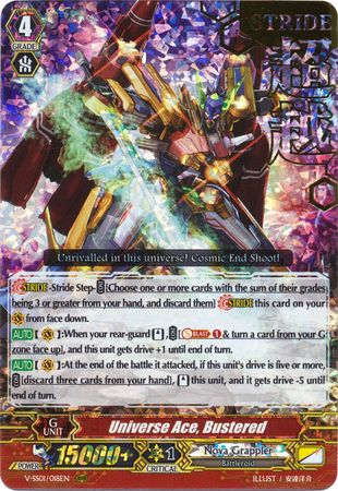 Universe Ace Bustered V SS01 018EN RRR Hot Stamped Foil Universe Ace Bustered V SS01 018EN RRR Hot Stamped Foil