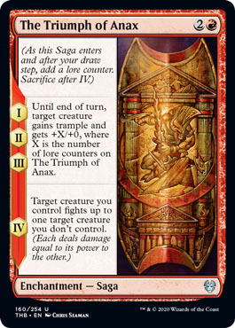 The Triumph of Anax 160 254 Theros Beyond Death Singles The Triumph of Anax 160 254 Theros Beyond Death Singles
