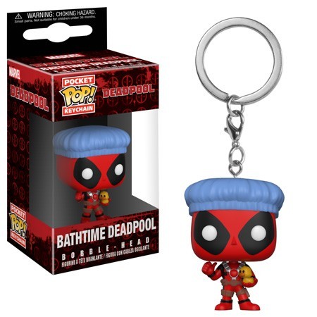 Marvel Deadpool Bathtime Pocket POP Keychain Pop Keychains Marvel Deadpool Bathtime Pocket POP Keychain Pop Keychains