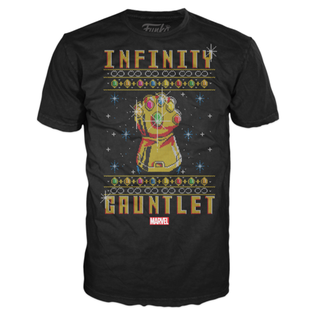 Marvel Infinity Gauntlet Holiday Design T Shirt POP Tees Marvel Infinity Gauntlet Holiday Design T Shirt POP Tees