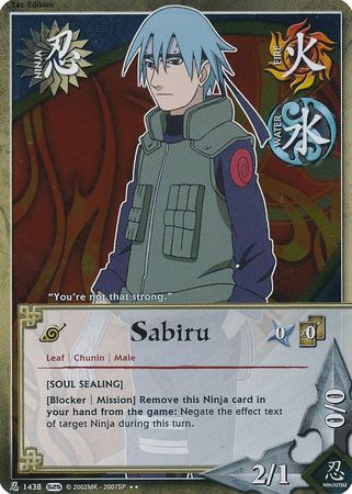 Sabiru Soul Sealing 1438 Rare Foil 1st Edition Sabiru Soul Sealing 1438 Rare Foil 1st Edition