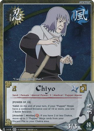 Chiyo Power of 10 1418 Rare Foil 1st Edition Chiyo Power of 10 1418 Rare Foil 1st Edition