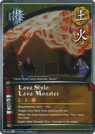 Lava Style Lava Monster 923 Rare Foil 1st Edition Lava Style Lava Monster 923 Rare Foil 1st Edition