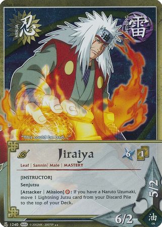Jiraiya Instructor 1240 Rare Foil 1st Edition Jiraiya Instructor 1240 Rare Foil 1st Edition