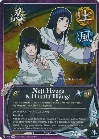 Neji Hyuga Hinata Hyuga 895 Rare Foil 1st Edition Naruto Fangs of the Snake Neji Hyuga Hinata Hyuga 895 Rare Foil 1st Edition Naruto Fangs of the Snake