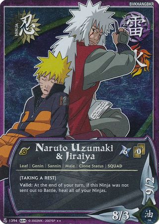 Naruto Uzumaki Jiraiya 1394 Rare Foil 1st Edition Naruto Uzumaki Jiraiya 1394 Rare Foil 1st Edition