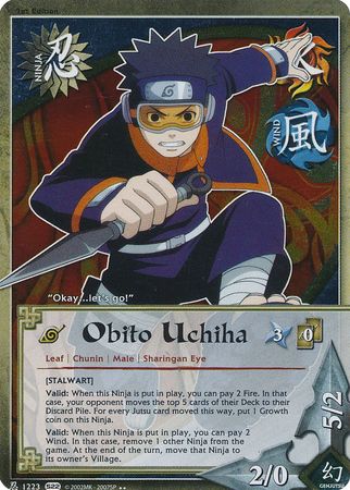 Obito Uchiha 1223 Rare Foil 1st Edition Obito Uchiha 1223 Rare Foil 1st Edition