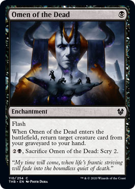 Omen of the Dead 110 254 Theros Beyond Death Singles Omen of the Dead 110 254 Theros Beyond Death Singles