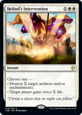 Heliod s Intervention 019 254 Theros Beyond Death Singles Heliod s Intervention 019 254 Theros Beyond Death Singles