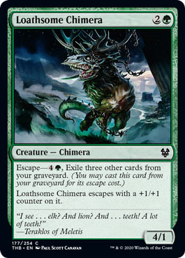 Loathsome Chimera 177 254 Theros Beyond Death Singles Loathsome Chimera 177 254 Theros Beyond Death Singles
