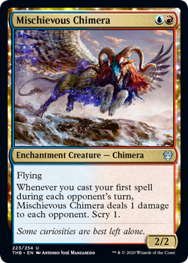 Mischievous Chimera 223 254 Theros Beyond Death Singles Mischievous Chimera 223 254 Theros Beyond Death Singles