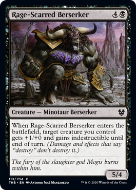 Rage Scarred Berserker 113 254 Theros Beyond Death Singles Rage Scarred Berserker 113 254 Theros Beyond Death Singles
