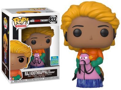 Raj Koothrappali as Aquaman 832 POP Vinyl Figure 2019 Summer Convention Big Bang Theory Raj Koothrappali as Aquaman 832 POP Vinyl Figure 2019 Summer Convention Big Bang Theory