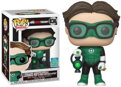 Leonard Hofstadter as Green Lantern 836 POP Vinyl Figure 2019 Summer Convention Big Bang Theory Leonard Hofstadter as Green Lantern 836 POP Vinyl Figure 2019 Summer Convention Big Bang Theory