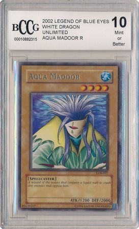 Aqua Madoor LOB 027 BCCG Gem Mint 10 Rare Unlimited LOB 2315 Legend Of Blue Eyes White Dragon LOB Unlimited Singles Aqua Madoor LOB 027 BCCG Gem Mint 10 Rare Unlimited LOB 2315 Legend Of Blue Eyes White Dragon LOB Unlimited Singles