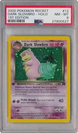 Dark Slowbro 12 82 PSA NM MT 8 Holo Rare 1st Edition Team Rocket 0527 Team Rocket 1st Edition Singles Dark Slowbro 12 82 PSA NM MT 8 Holo Rare 1st Edition Team Rocket 0527 Team Rocket 1st Edition Singles