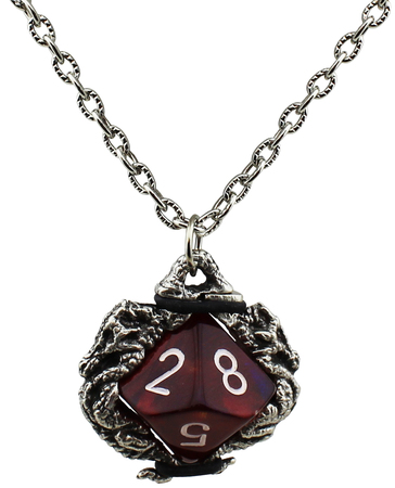 Chessex d10 Dragons w Old Silver Finish Pendant CHX53111 Dice Life Counters Tokens Chessex d10 Dragons w Old Silver Finish Pendant CHX53111 Dice Life Counters Tokens