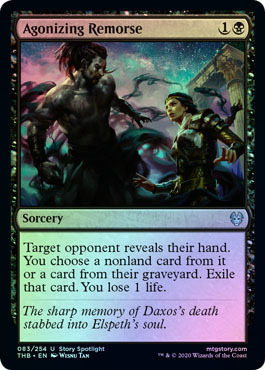 Agonizing Remorse 083 254 Foil Theros Beyond Death Foil Singles Agonizing Remorse 083 254 Foil Theros Beyond Death Foil Singles