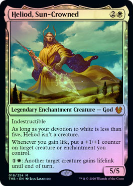 Heliod Sun Crowned 018 254 Foil Theros Beyond Death Foil Singles Heliod Sun Crowned 018 254 Foil Theros Beyond Death Foil Singles