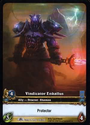 Vindicator Enkallus Extended Art EA 195 319 World of Warcraft Promo Singles Vindicator Enkallus Extended Art EA 195 319 World of Warcraft Promo Singles