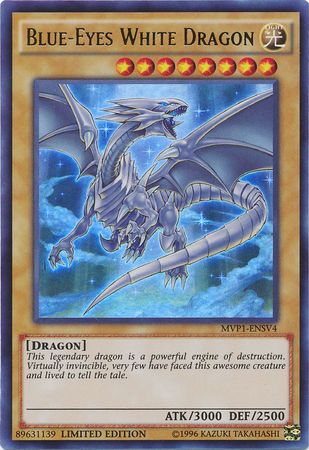 Blue-Eyes White Dragon Yugioh Card LC01-EN004 Rare Limited Edition 1996 