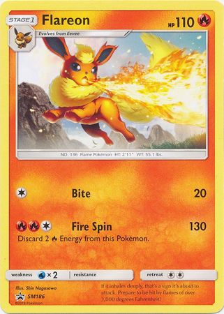 SM186 Battle Academy Charizard Deck Promo TCG Pokemon Card Details about   Flareon NM+ 