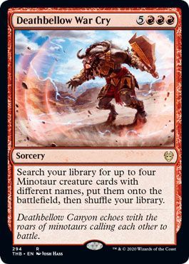 Deathbellow War Cry 294 254 Theme Booster Exclusive Theros Beyond Death Singles Deathbellow War Cry 294 254 Theme Booster Exclusive Theros Beyond Death Singles
