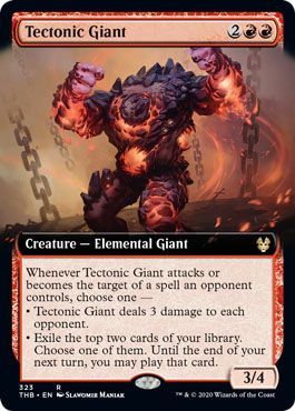 Tectonic Giant 323 254 Extended Art Theros Beyond Death Singles Tectonic Giant 323 254 Extended Art Theros Beyond Death Singles