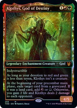 Klothys God of Destiny 268 254 Alternate Showcase Foil Klothys God of Destiny 268 254 Alternate Showcase Foil
