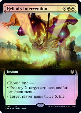 Heliod s Intervention 300 254 Extended Art Foil Heliod s Intervention 300 254 Extended Art Foil