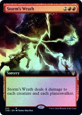 Storm s Wrath 322 254 Extended Art Foil Storm s Wrath 322 254 Extended Art Foil