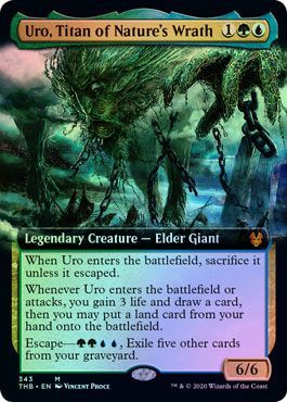 Uro Titan of Nature s Wrath 343 254 Extended Art Foil Theros Beyond Death Foil Singles Uro Titan of Nature s Wrath 343 254 Extended Art Foil Theros Beyond Death Foil Singles