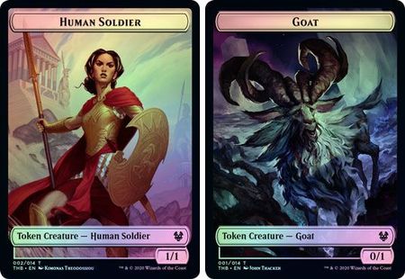 Human Soldier Token 002 Goat Token 001 Foil THB Theros Beyond Death Singles Human Soldier Token 002 Goat Token 001 Foil THB Theros Beyond Death Singles