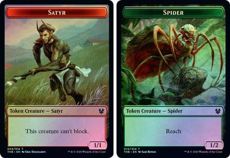 Satyr Token 009 Spider Token 010 Foil THB Theros Beyond Death Singles Satyr Token 009 Spider Token 010 Foil THB Theros Beyond Death Singles