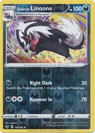Galarian Linoone 118 202 Uncommon Reverse Holo Sword Shield Base Set Reverse Holo Singles Galarian Linoone 118 202 Uncommon Reverse Holo Sword Shield Base Set Reverse Holo Singles
