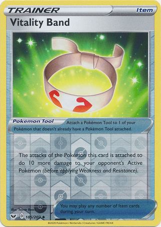Sword & Shield NM Details about   Vitality Band 185/202 Uncommon Reverse Holo Pokemon Card 
