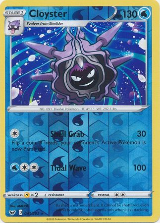 Cloyster Pokemon Card