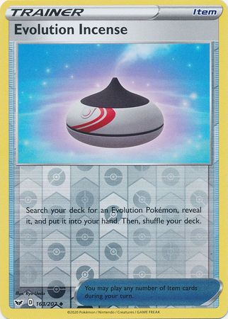 Sword & Shield Set NM Evolution Incense 163/202 Uncommon Pokemon Card 
